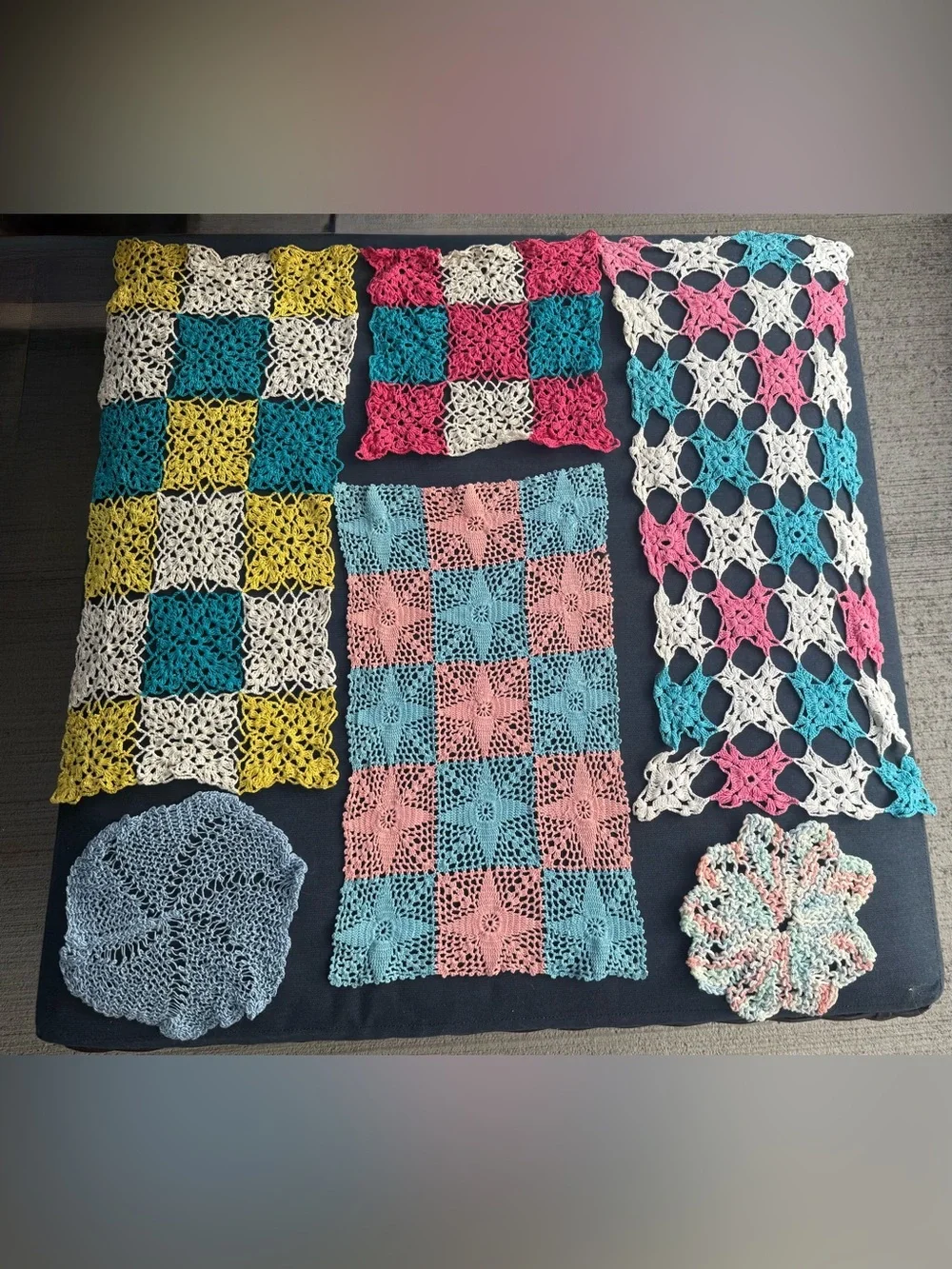 🆕Handmade Crochet Doilies VTG🆕